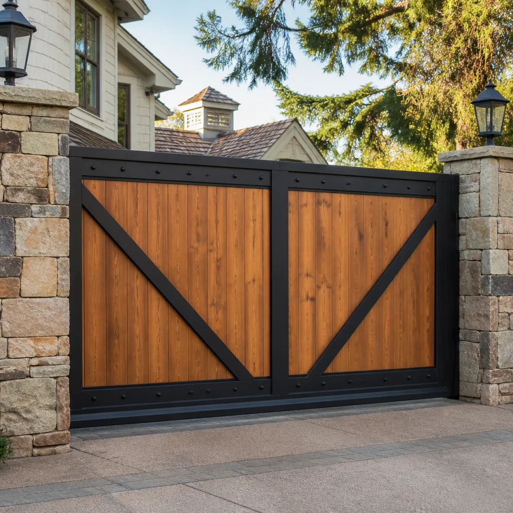 Wood & steel frame